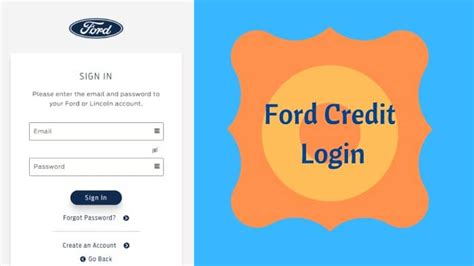ford motor credit login account manager